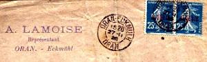 Oran enveloppes pub 1182